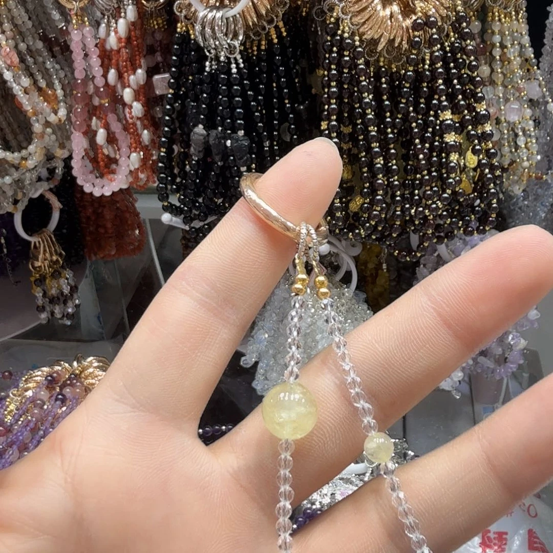 啾***啾未镶嵌戒指烟晶紫水晶