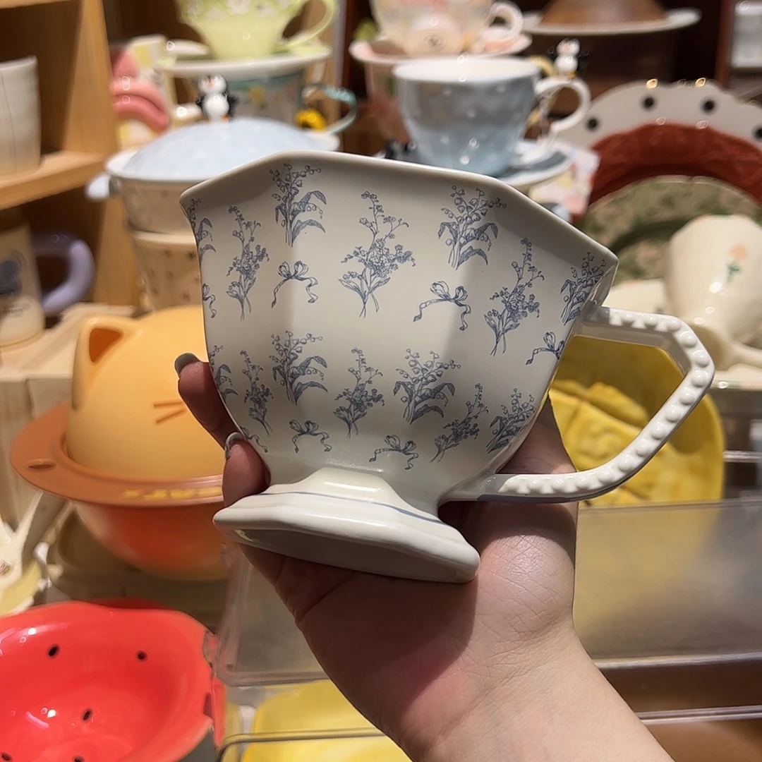 铃兰花早餐杯400ml