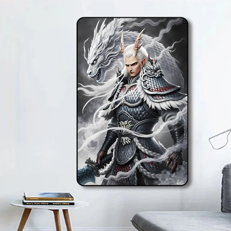 哪吒敖光/动漫装饰画酒店卧室挂画壁画P 30*40