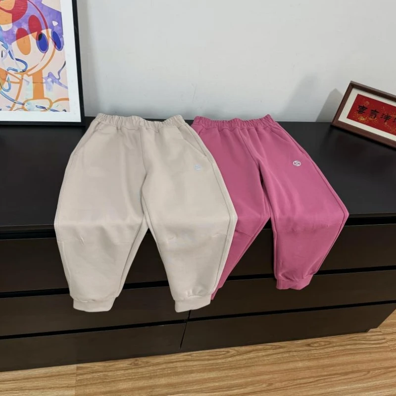 清货~春季韩版儿童休闲拼接女童棉卫裤