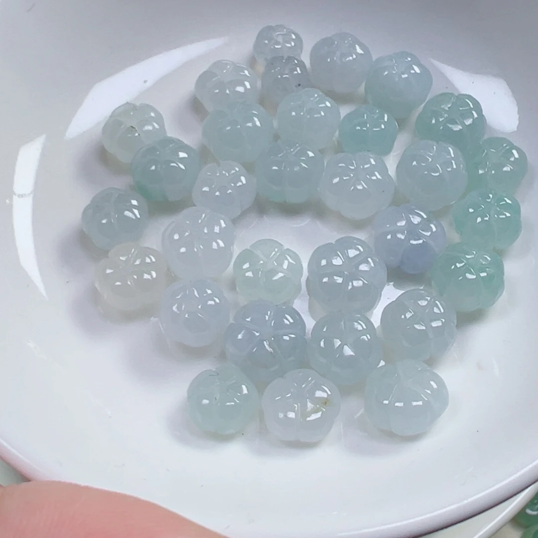 散珠翡翠南瓜珠一颗