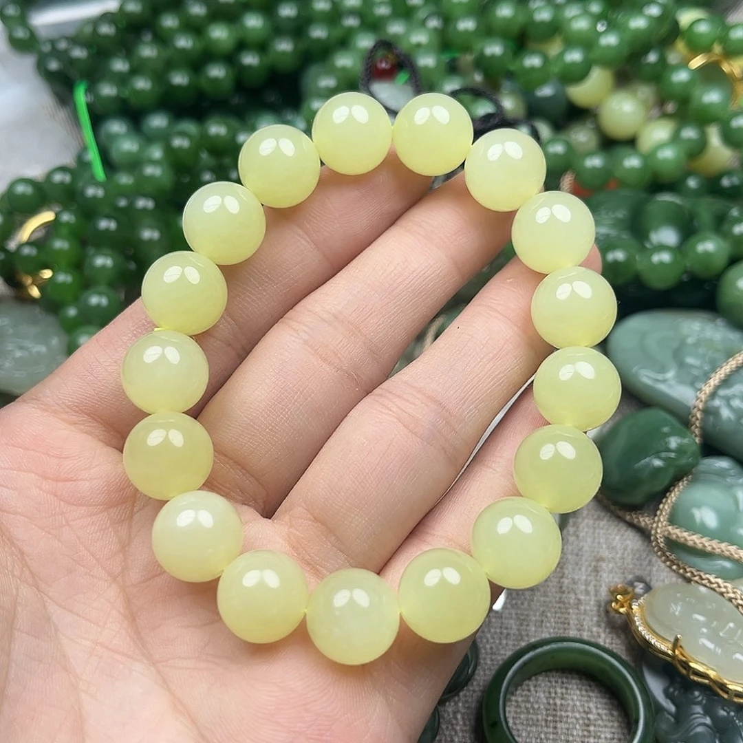 和田玉（黄玉）未镶嵌手串
