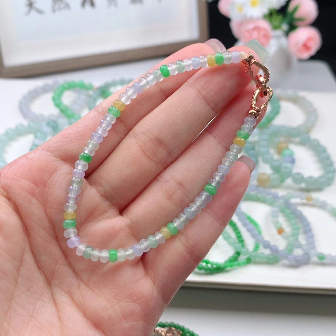 未镶嵌手链翡翠手链4.1mm