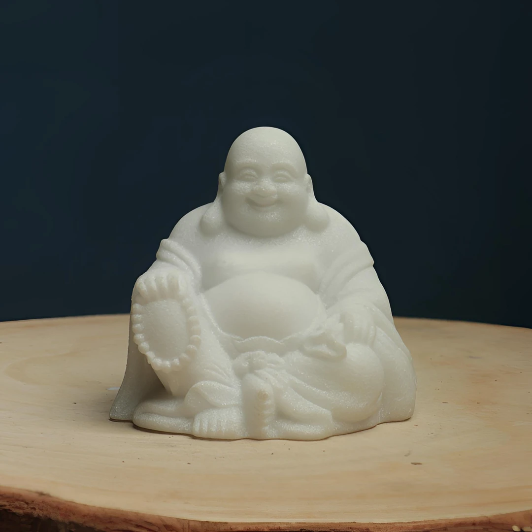 白云石弥陀佛005【8*7*8】茶空间摆件鱼缸造景…笑佛中式弥勒佛