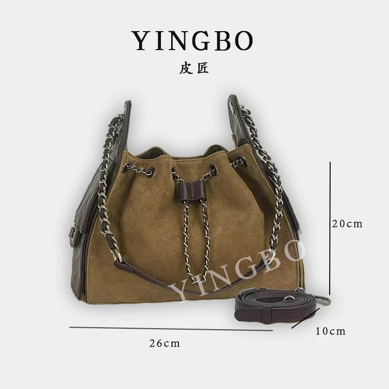【英柏甄选】ZT-D8007-焦糖粽 然与纯小众设计感时尚单肩包百搭女包