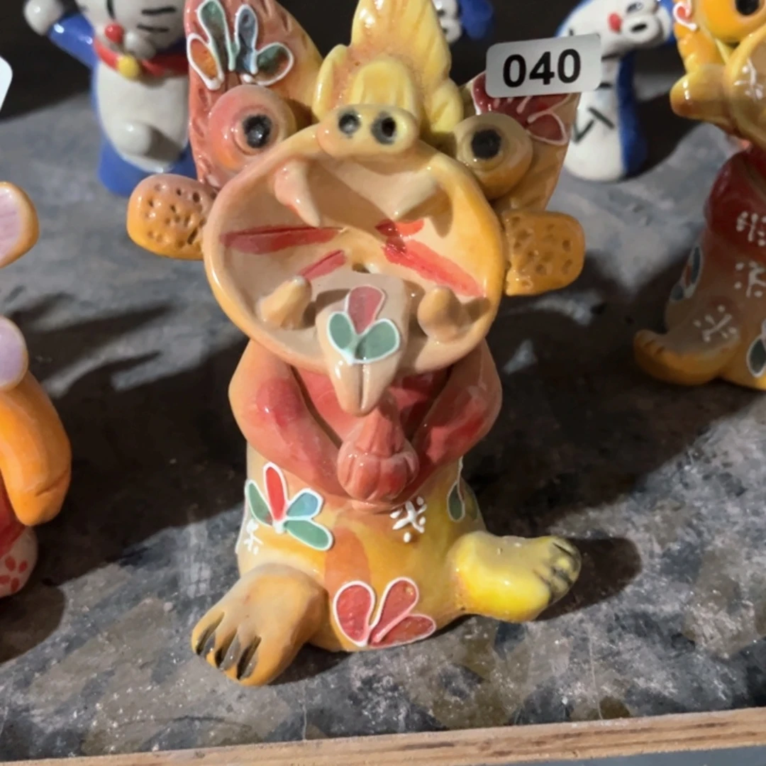 摆件纯手工抽象陶瓷摆件040