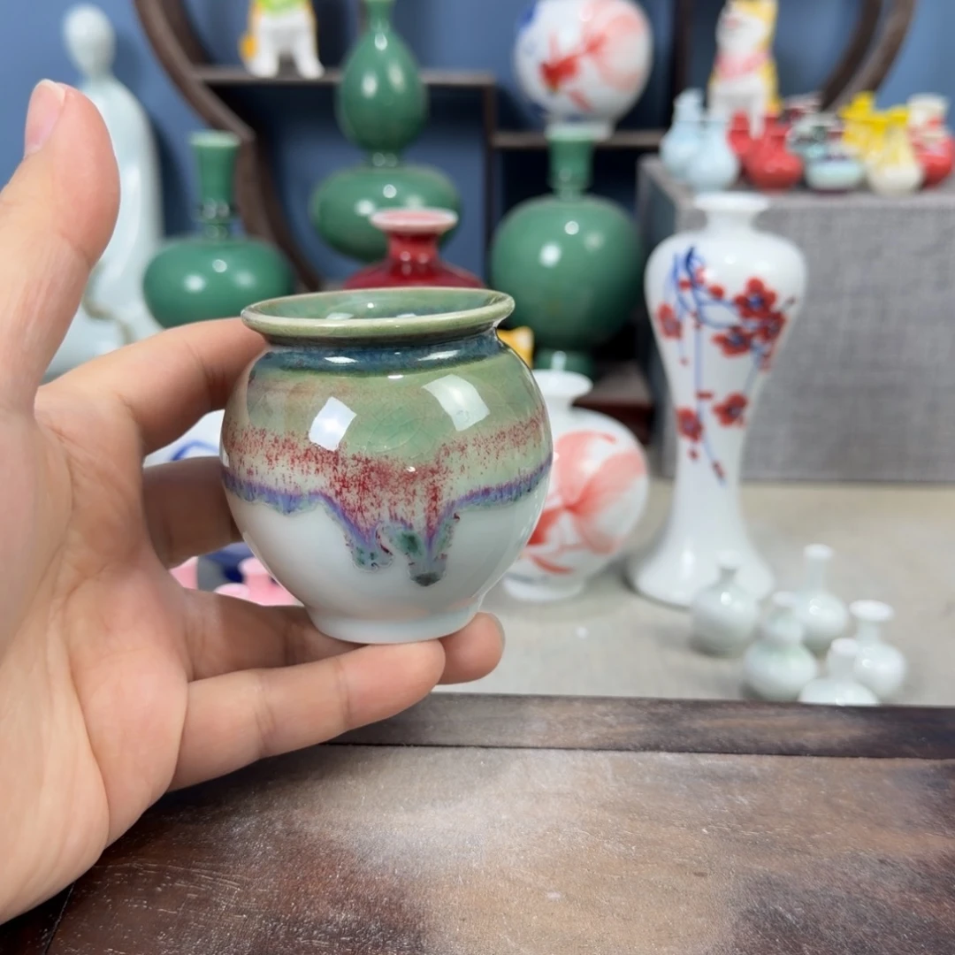 陶瓷手工小花器摆件