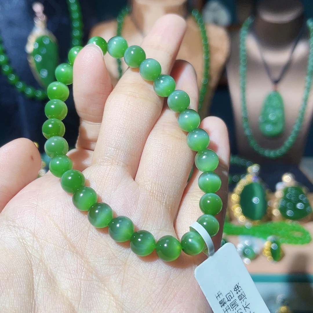 我***的和田玉（碧玉）未镶嵌手串