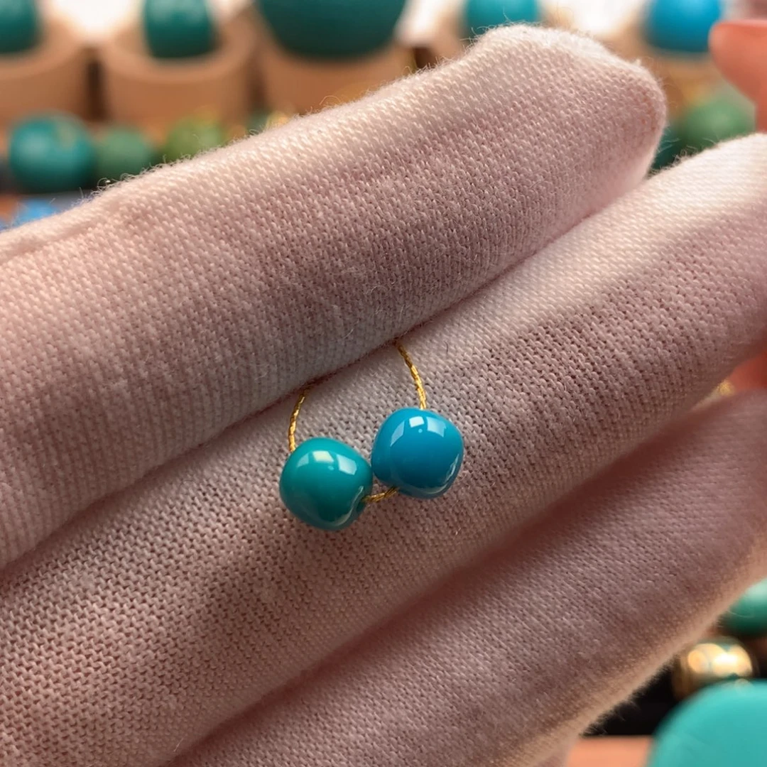 绿松石未镶嵌绿松石5.6mm