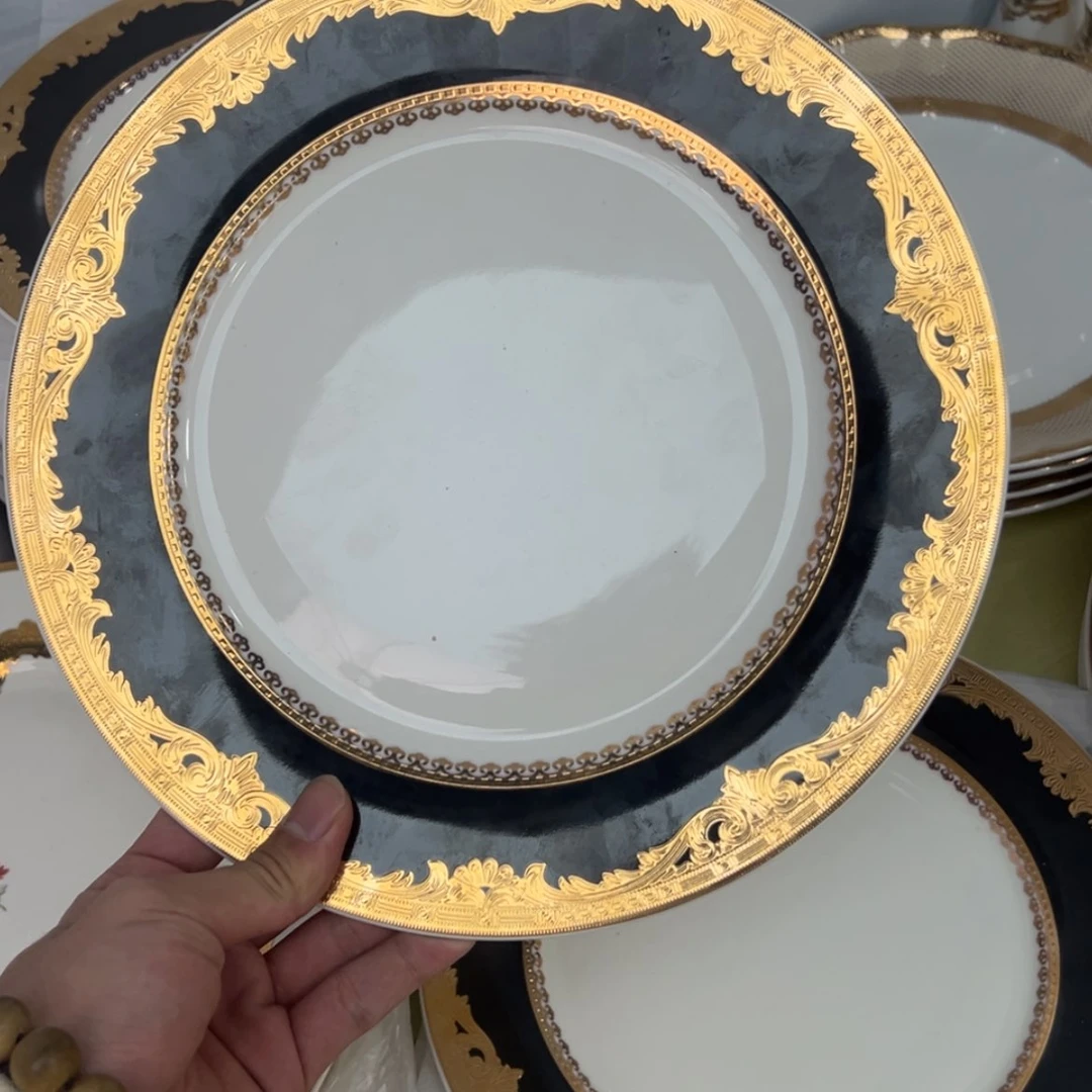 【闪购商品】瓷片10.5寸平盘两个一单微瑕