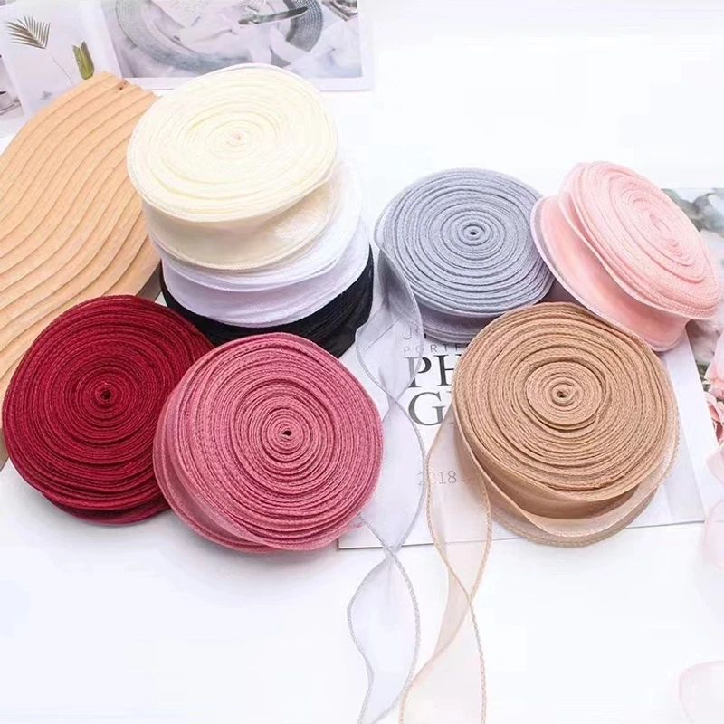 鱼尾纱 40 码大卷足码数大米数波浪纱丝带花束蝴蝶结