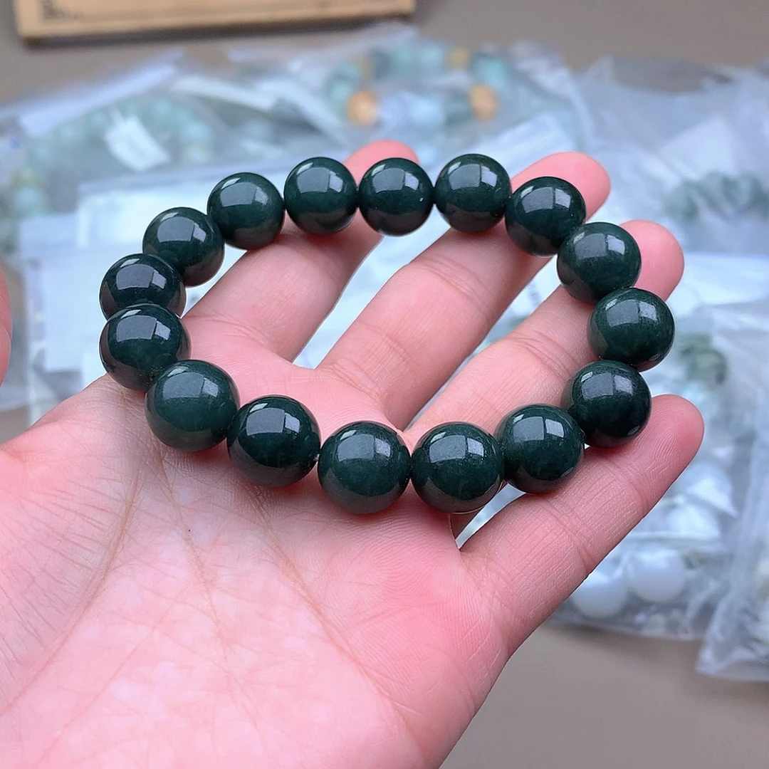 未镶嵌手串定制翡翠