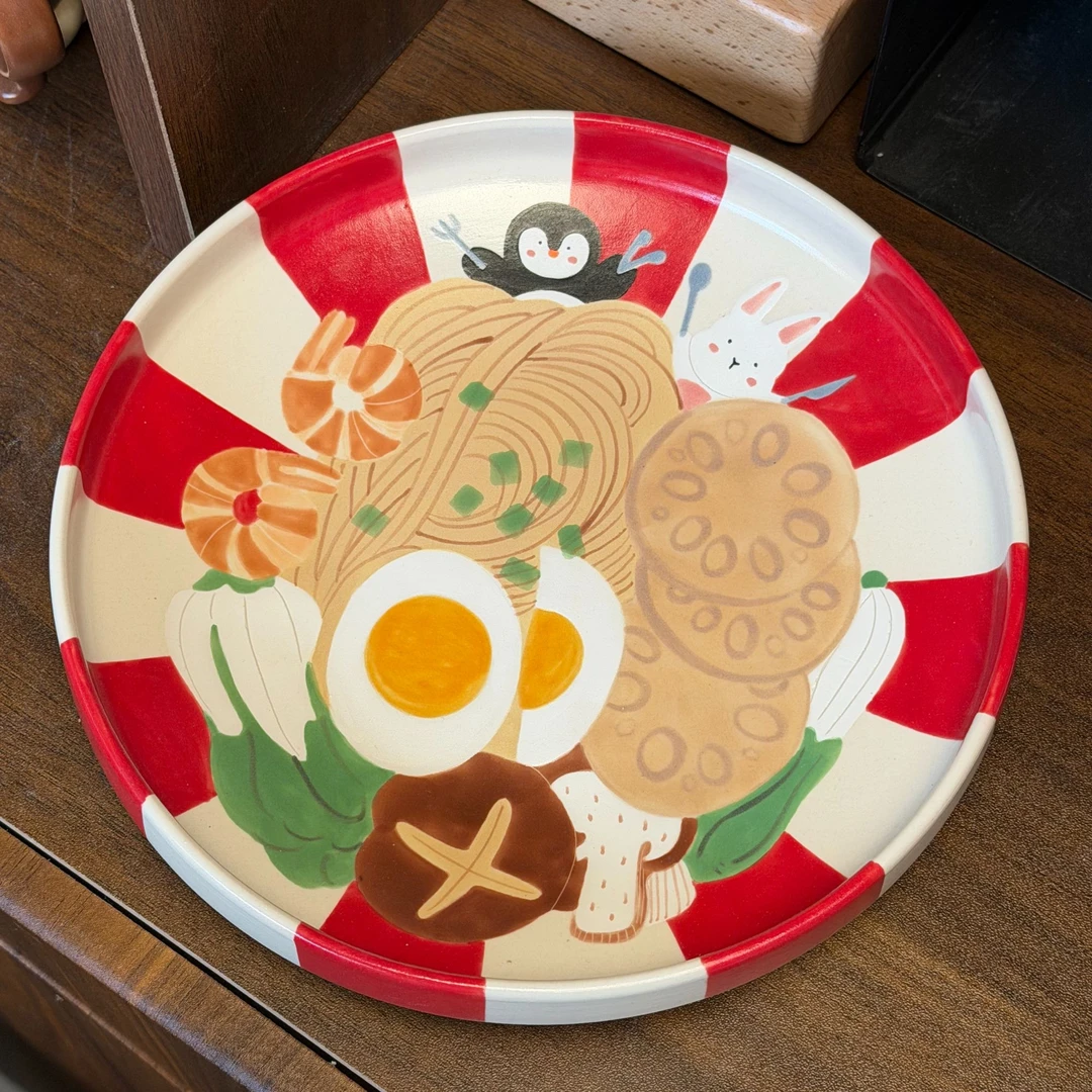 【深夜食堂】川谷原创手作陶瓷大餐盘