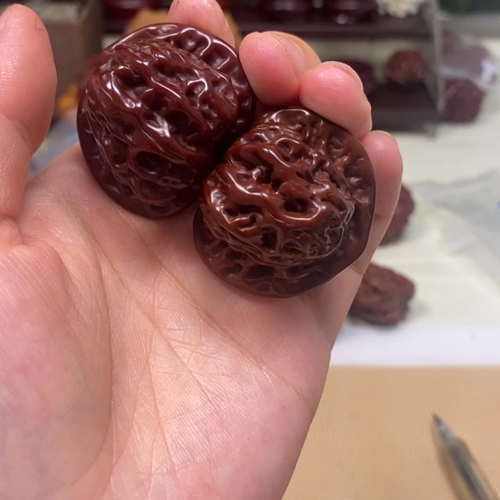 吊坠文玩核桃关公帽