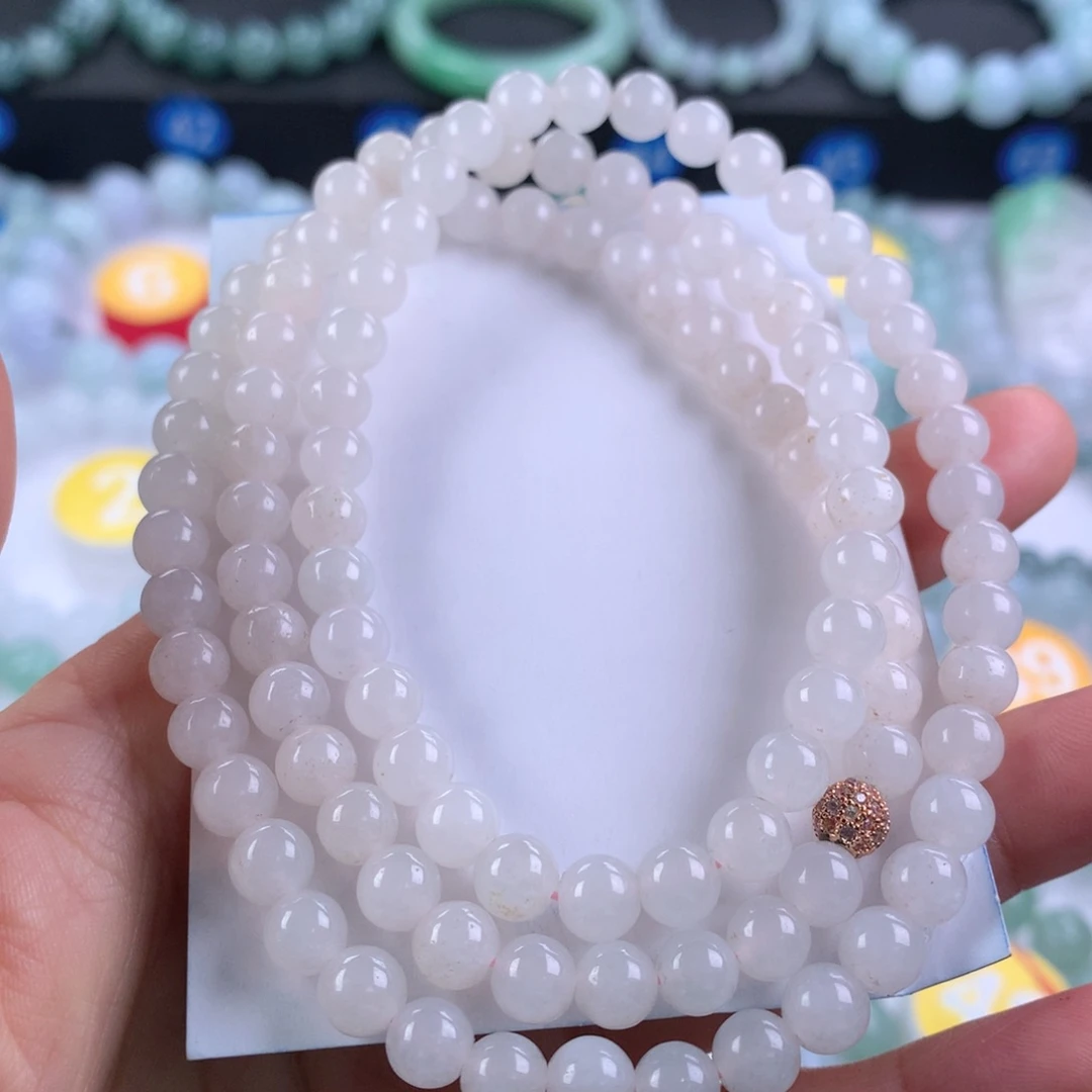 翡翠未镶嵌手链卡6.5