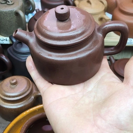 紫砂茶壶低曹青得中160豪升左右