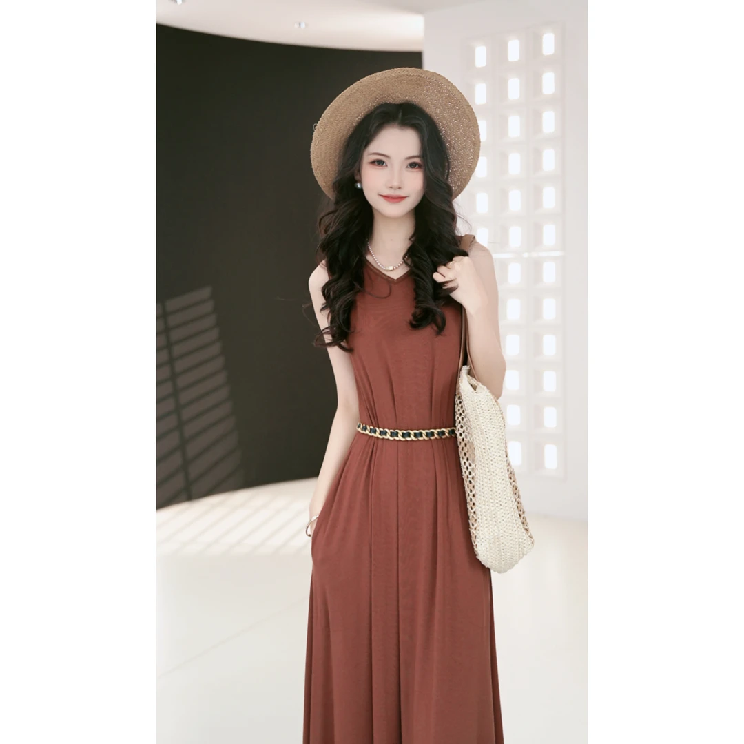 GIRDEAR/哥弟春夏新款爆款时尚高档修身无袖气质连衣裙1500550