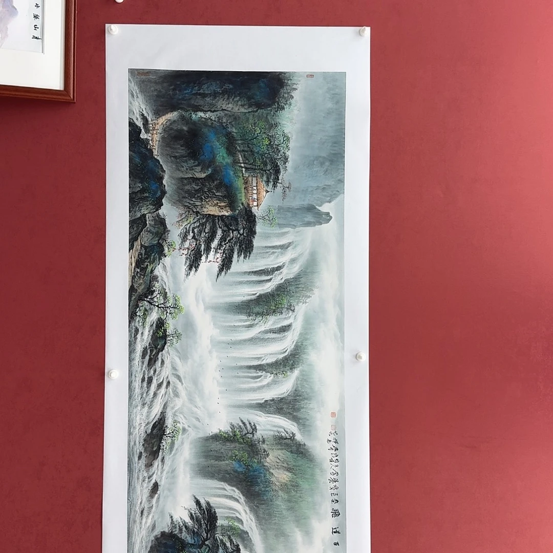 A****国画国画作品欣赏 70*180