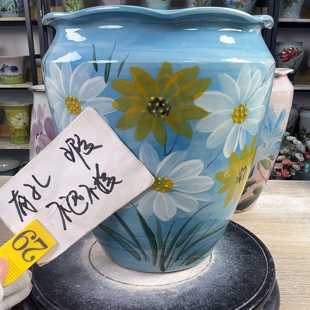 罐平***?1tc景德镇陶瓷花盆