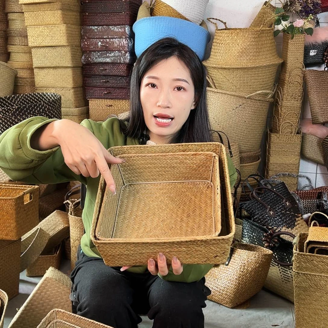 草编草编包/草编收纳盒微瑕疵