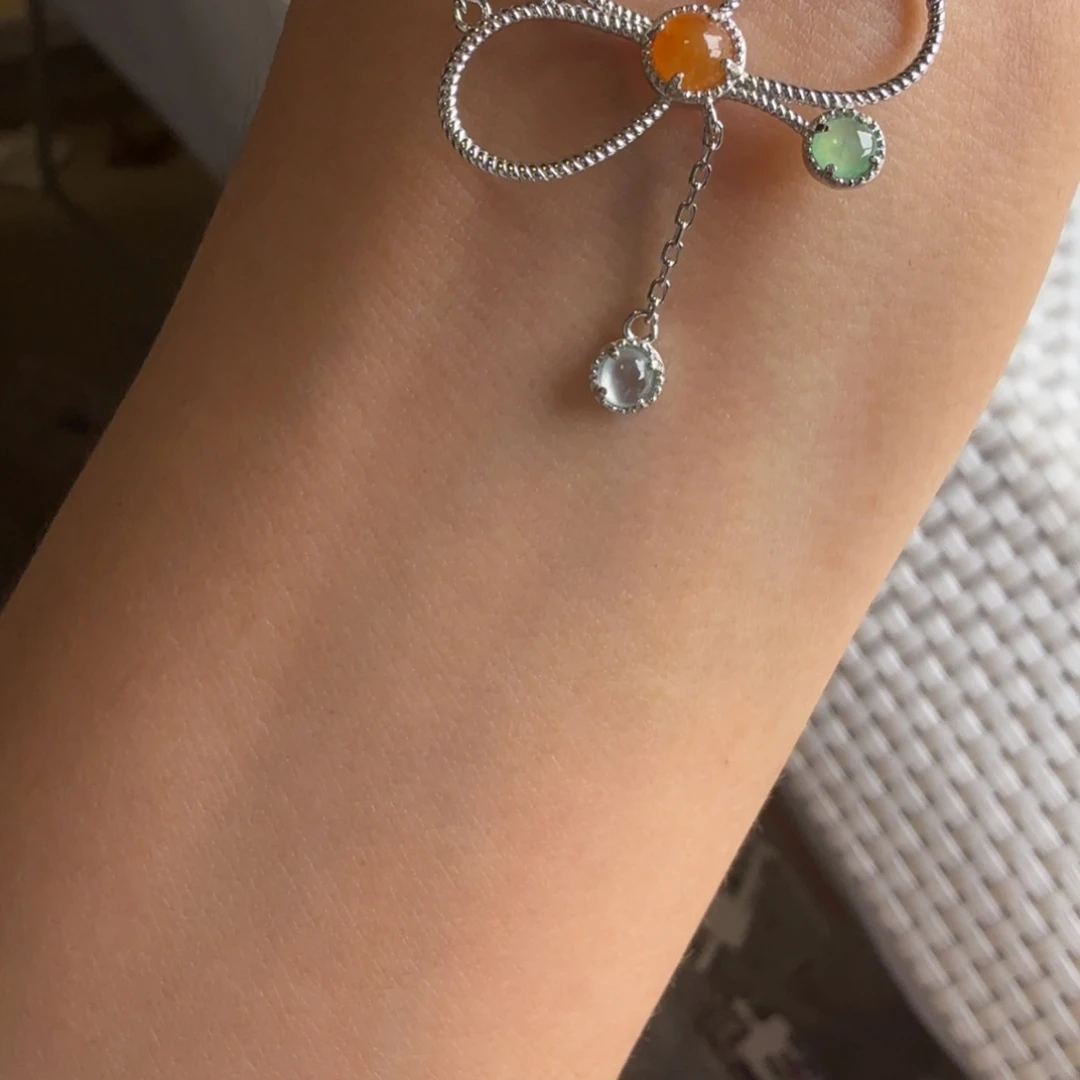 银S925镶嵌戒指翡翠项链