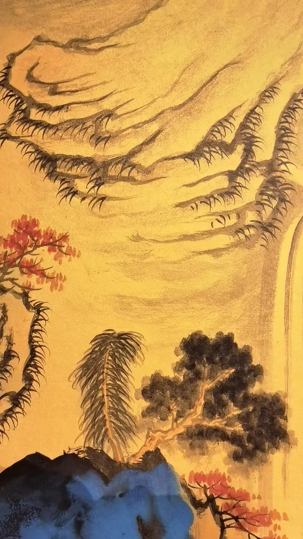 山水 链接宣纸手工手绘家居配画装饰画