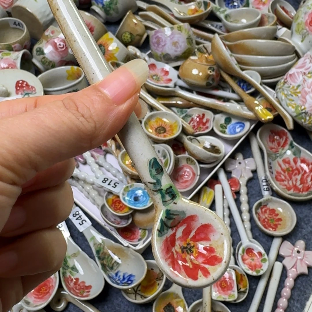 小咖啡勺景德镇高温陶瓷8878