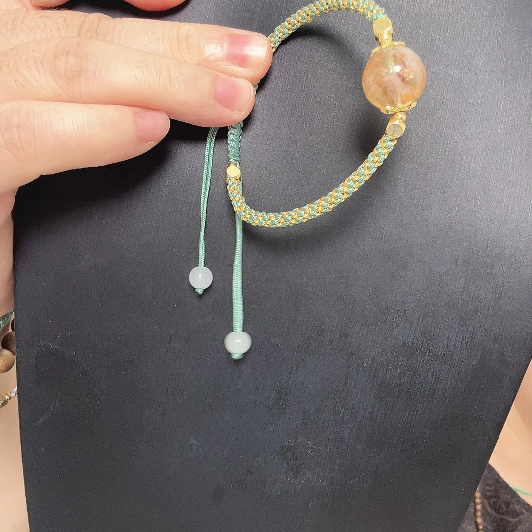 水晶手链未镶嵌黄