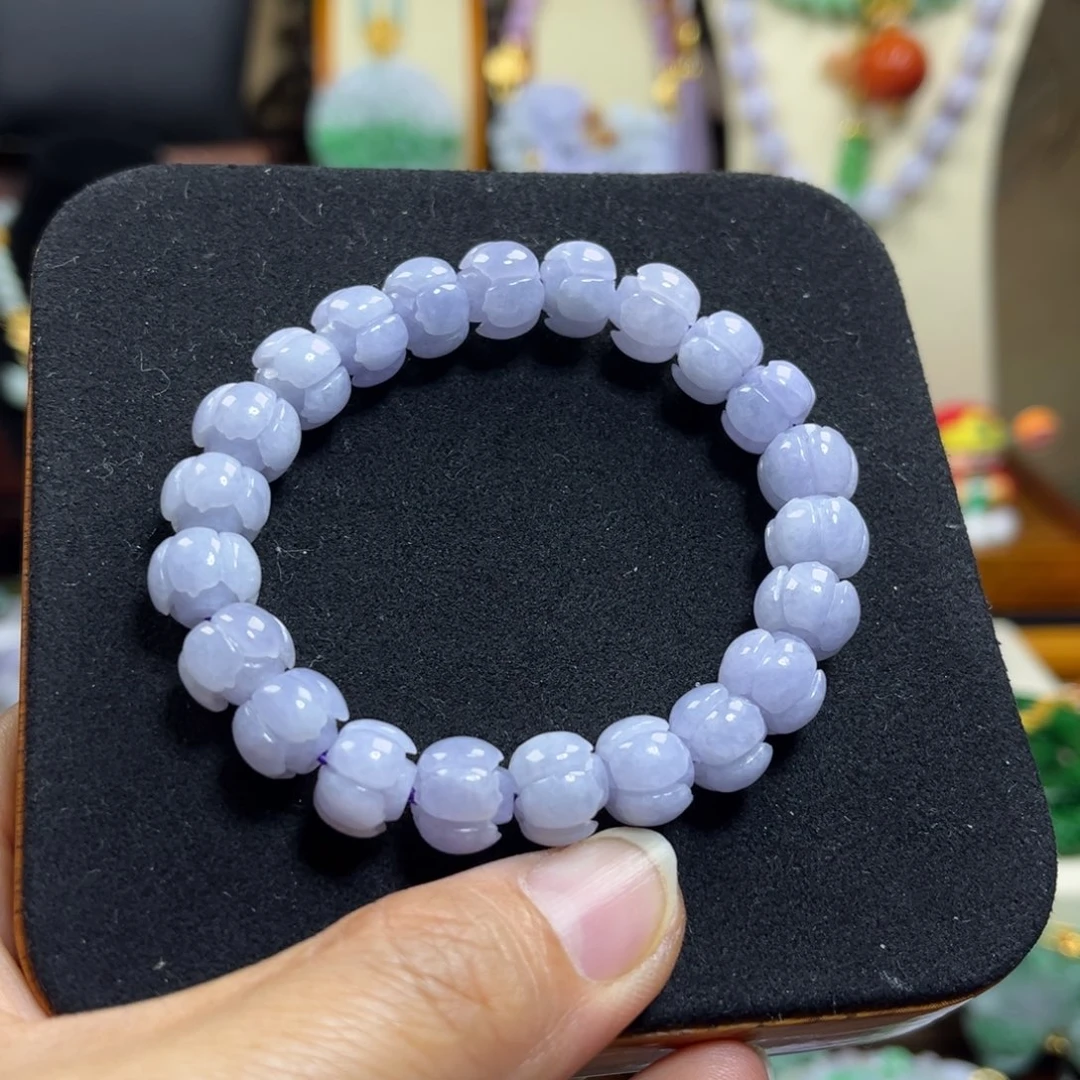 翡翠未镶嵌颈饰天然翡翠手链