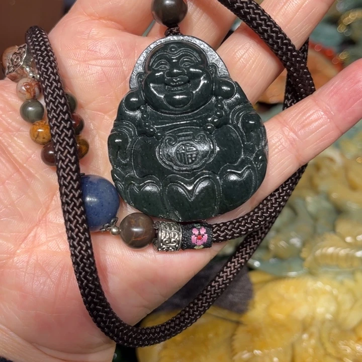 岫玉未镶嵌毛衣链