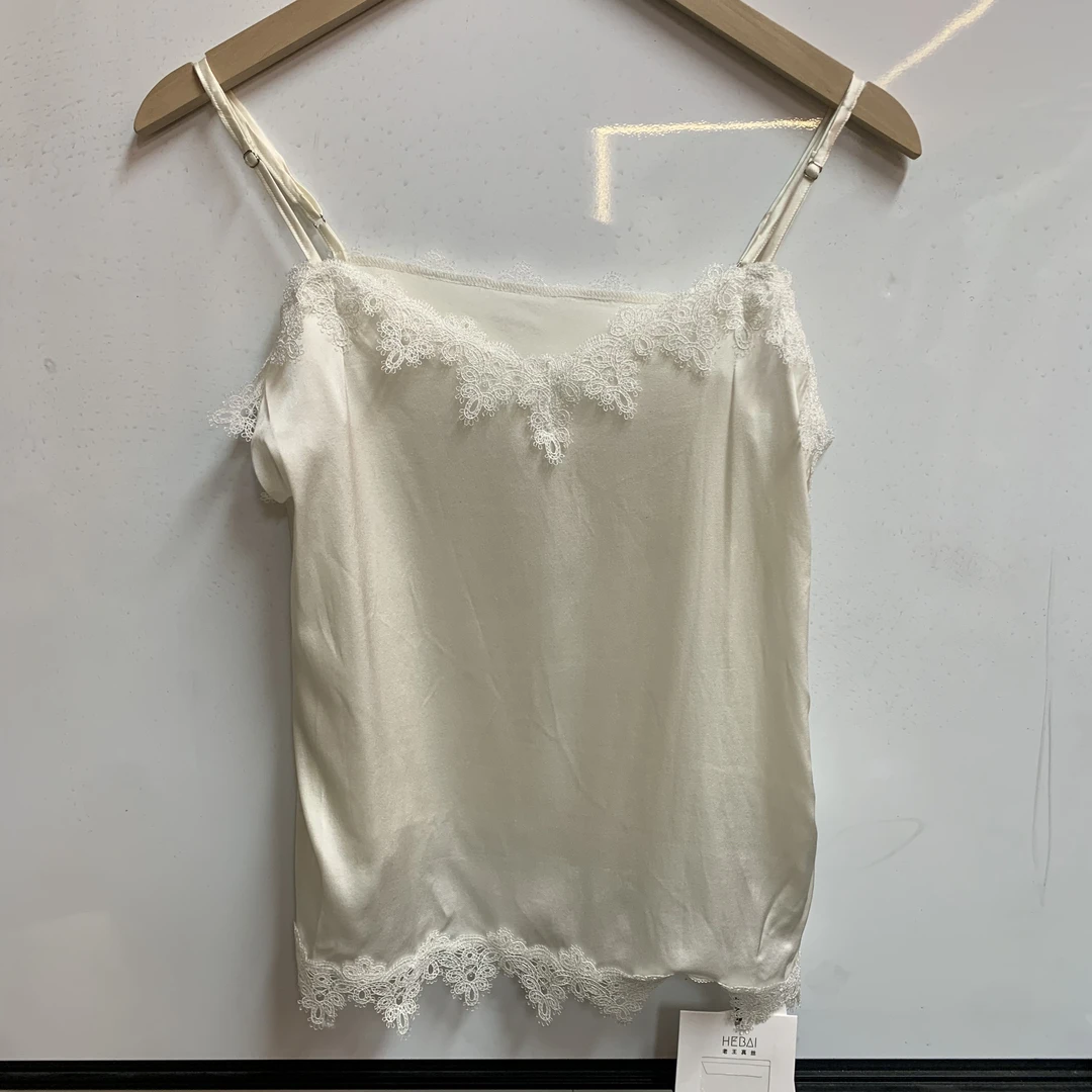 重磅真丝双乔弹力缎吊带E179