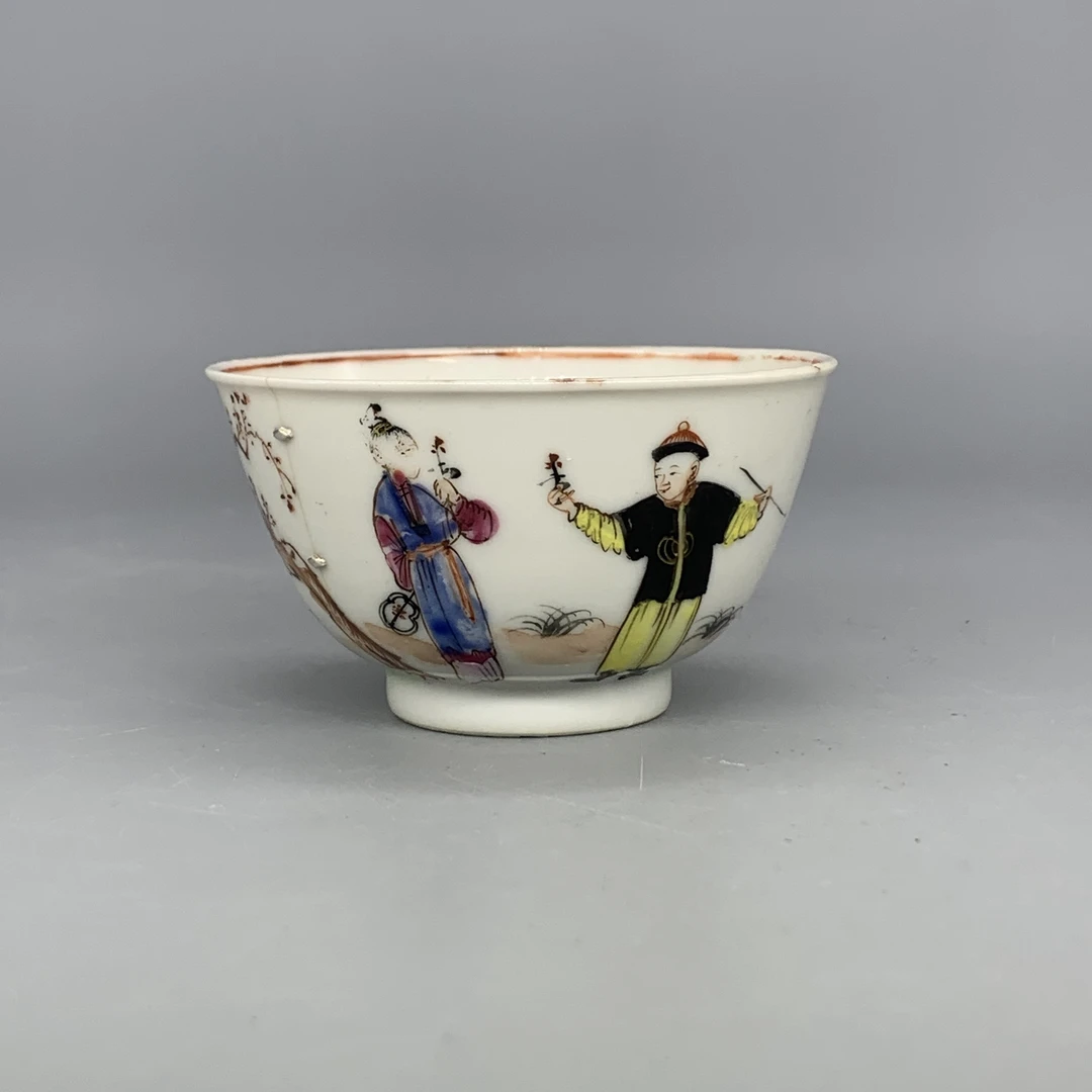 62509191*清乾隆广彩人物纹杯/瓷器六/江苏省文物总店