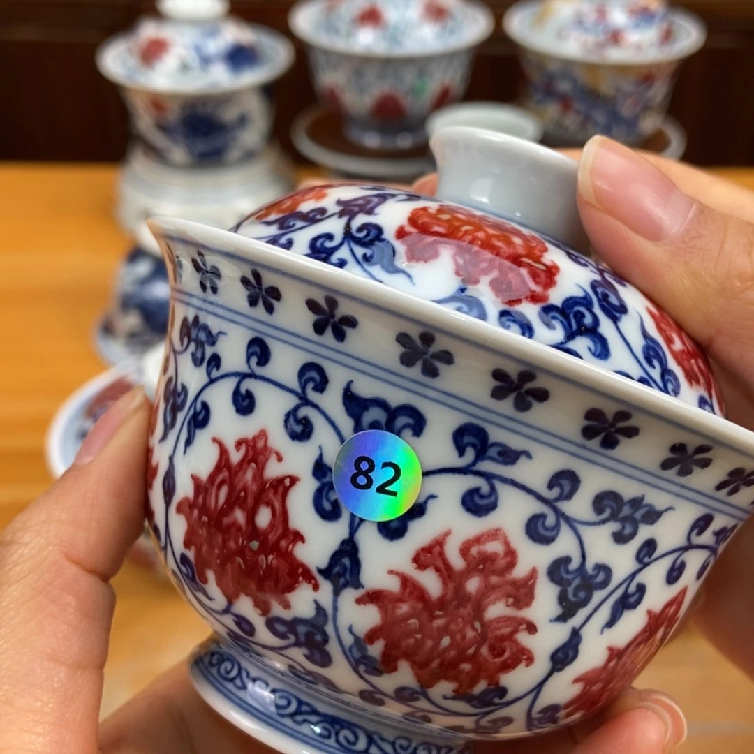 手绘现代茶具非古董