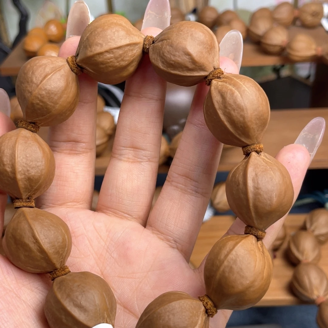 刚***饭手串/手链橄榄核22*26.5梅林铁核