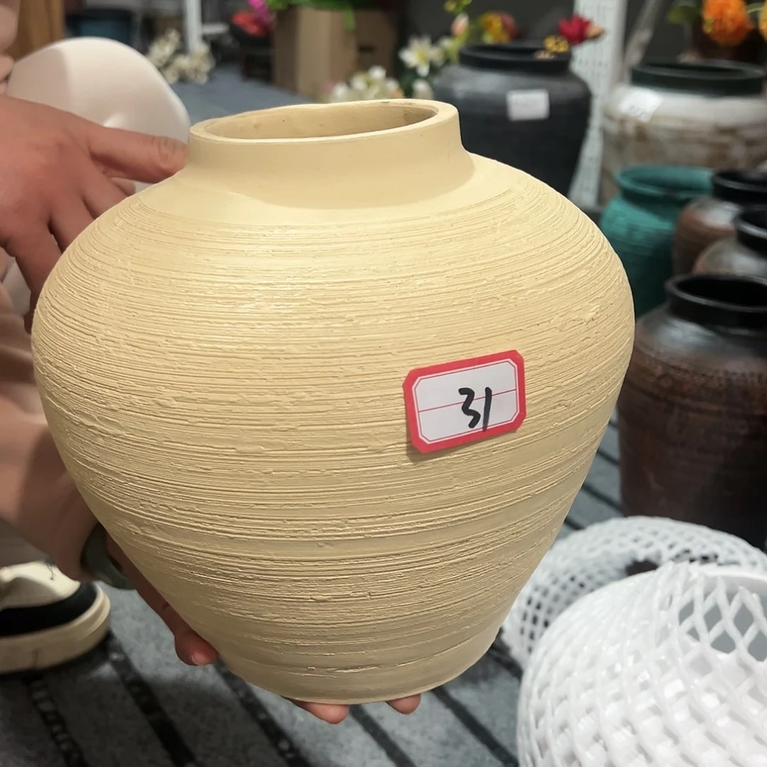 红陶瑕疵黄球31号窑裂