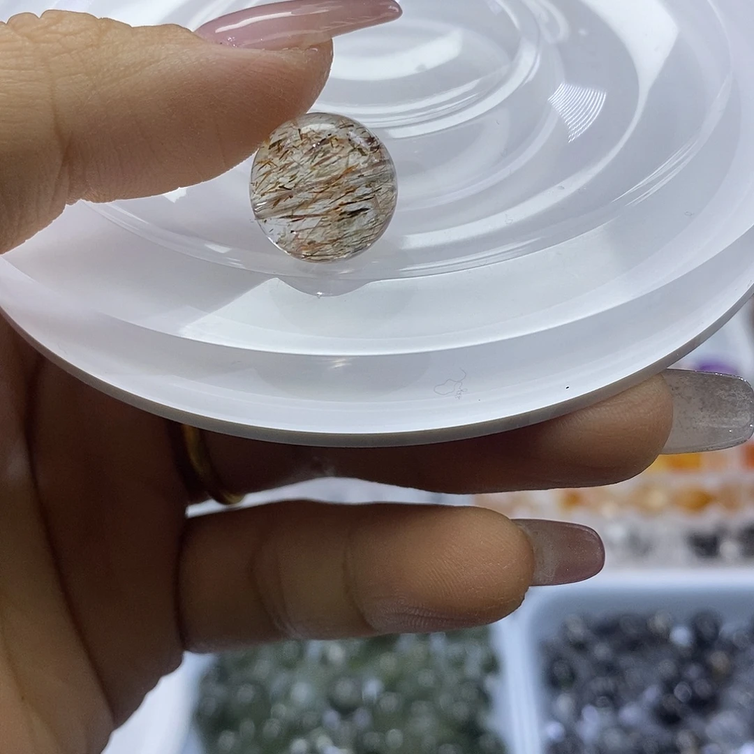 咖****烟晶手链银S925镶嵌天然水晶定制打孔不退换