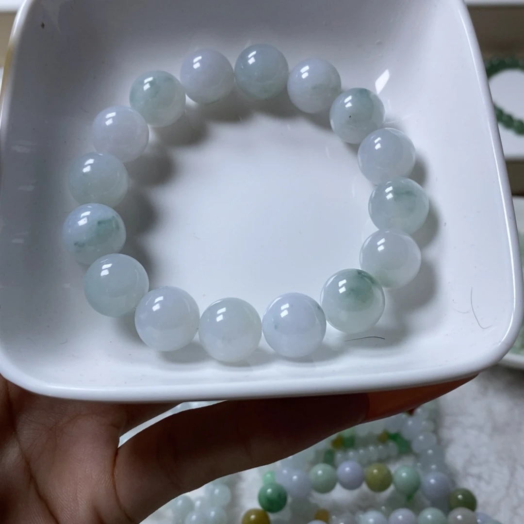 未镶嵌手链翡翠飘花卡12