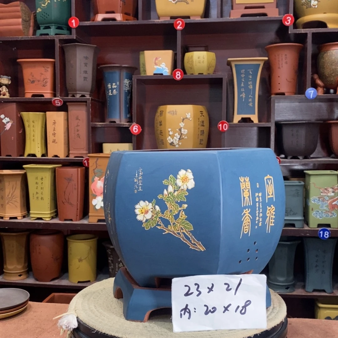 紫砂艺术紫砂花盆
