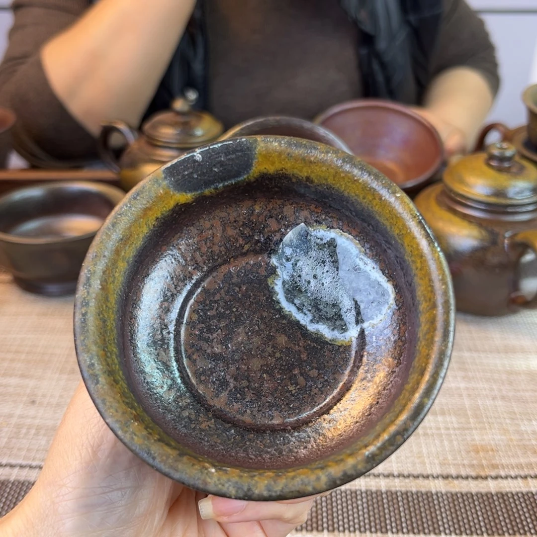 紫砂茶壶底槽清柴烧100cc