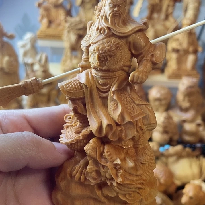 柏木（崖柏）崖柏御龙关公高12公分