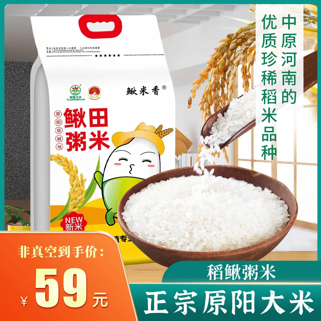 鳅米香新米原阳稻鳅大米基地直发鲜米非真空包装5公斤
