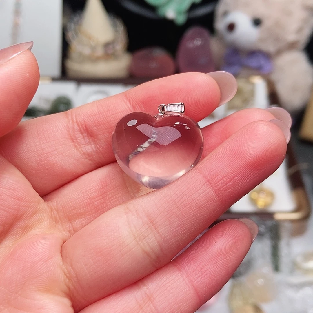 银S925镶嵌吊坠(赠链)水晶