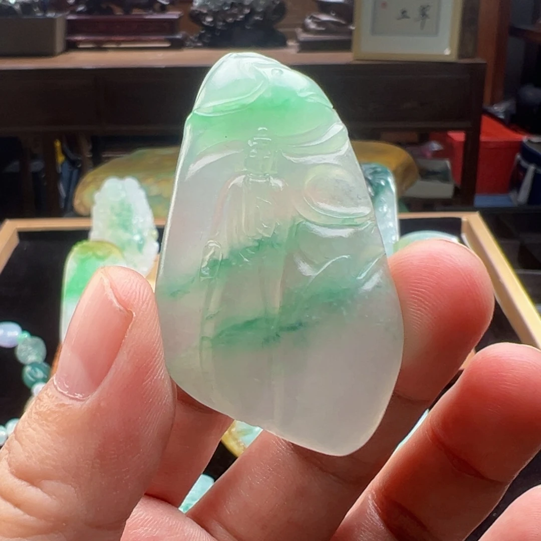 未镶嵌定制翡翠天然缅甸翡翠阿弥陀佛