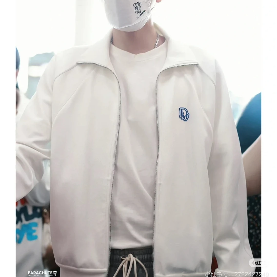 99新 DIOR/迪奥 1468/DIOR图案印花拉链休闲长袖夹克外套