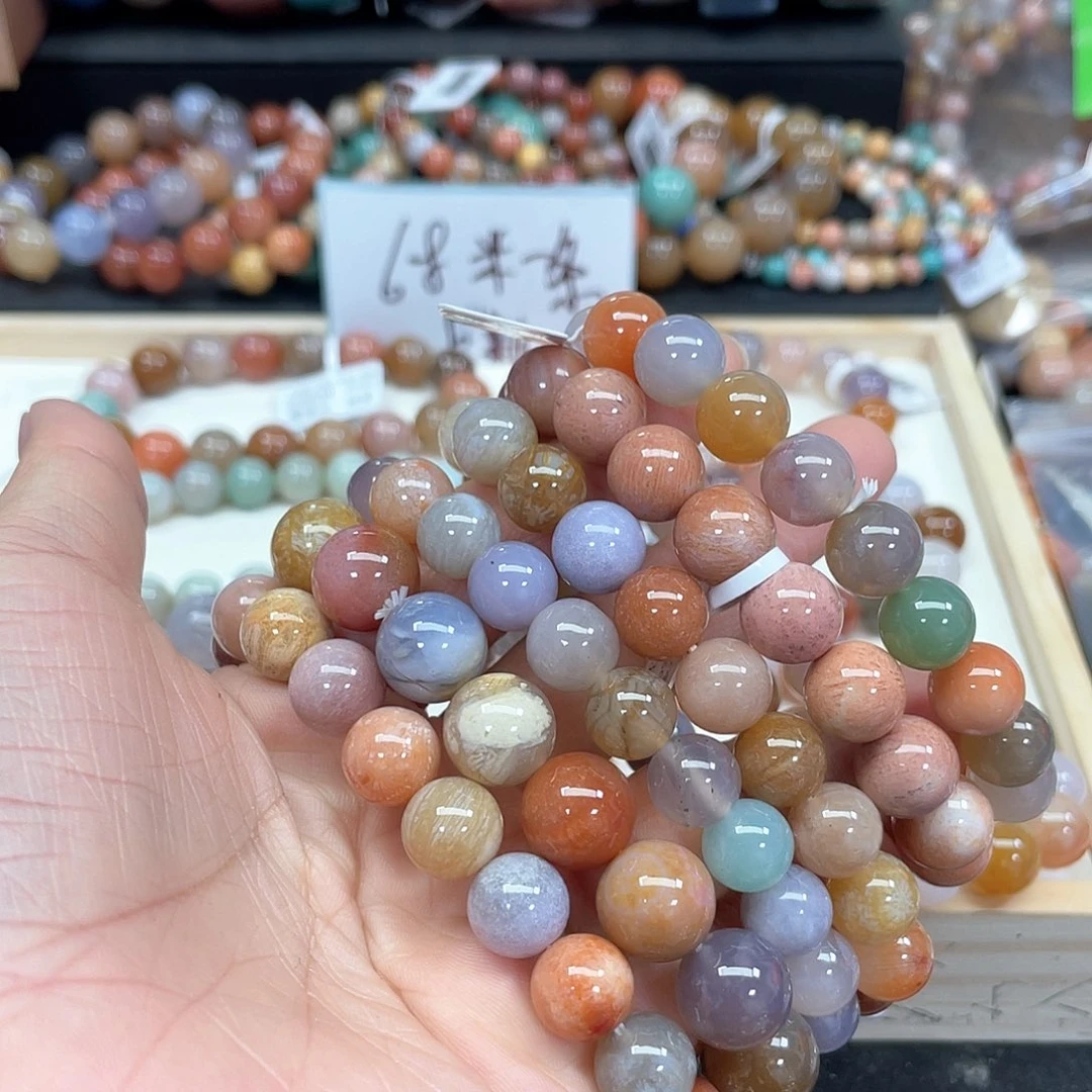 硅化珊瑚（珊瑚玉）手串未镶嵌J**N721