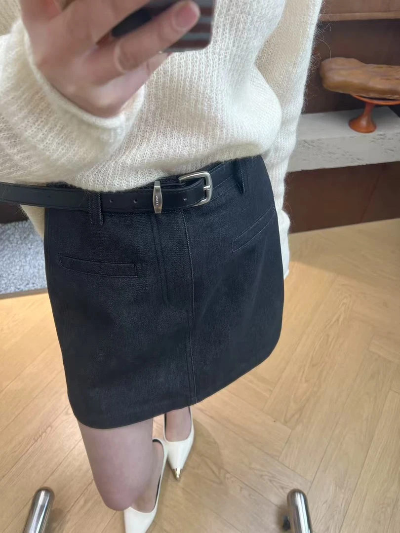 【香姐推荐】【8015】夏季时尚新款高腰A字包臀裙显瘦百搭