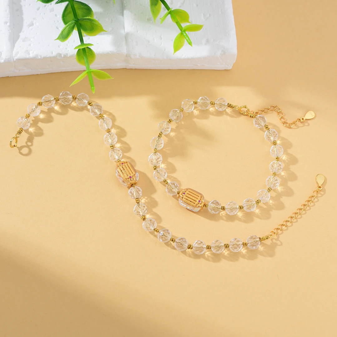 【婉葶珠宝】白水晶五条手链（多样性发一）