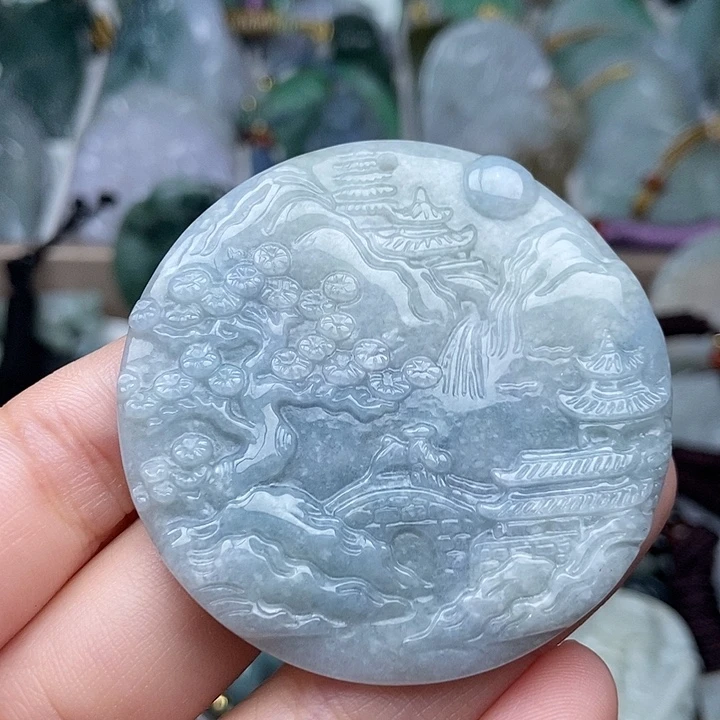 翡翠未镶嵌颈饰翡翠
