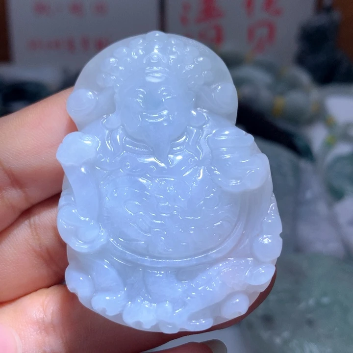翡翠未镶嵌颈饰保真天然A货翡翠