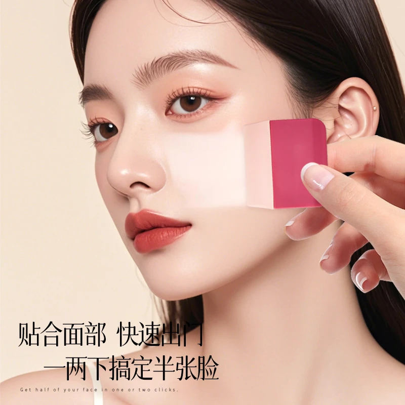 爆款便携硅胶粉底刷 平头不吃粉化妆刷化妆师专用化妆工具